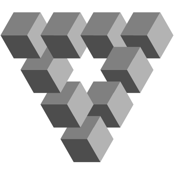 SVG Geometrical triangle icon