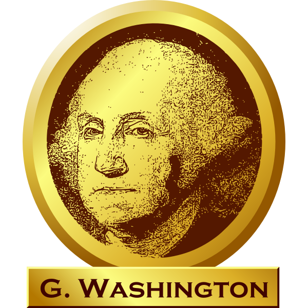 SVG George Washington quotmemorialquot sign vector image