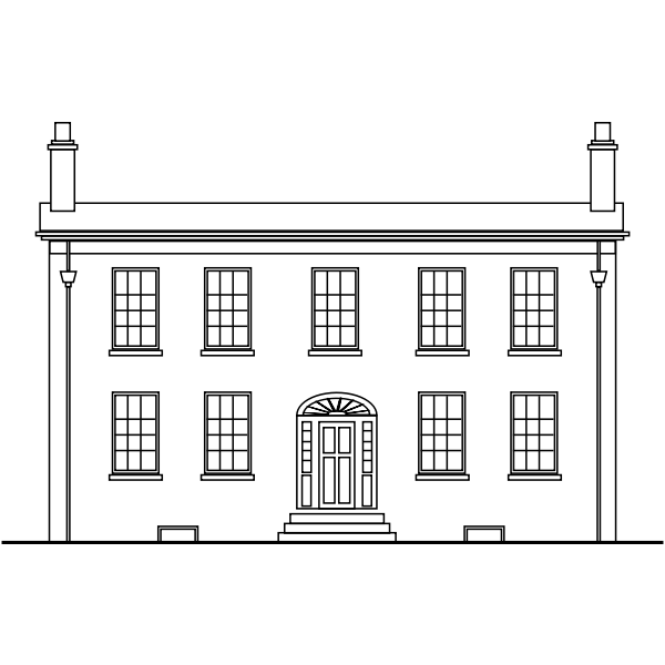 SVG georgian house