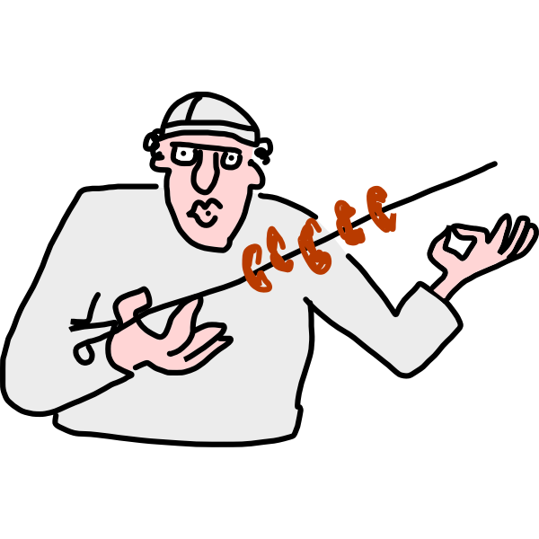 SVG Georgian with shashlik by Rones