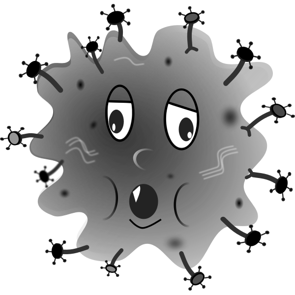 SVG Germ in grey color