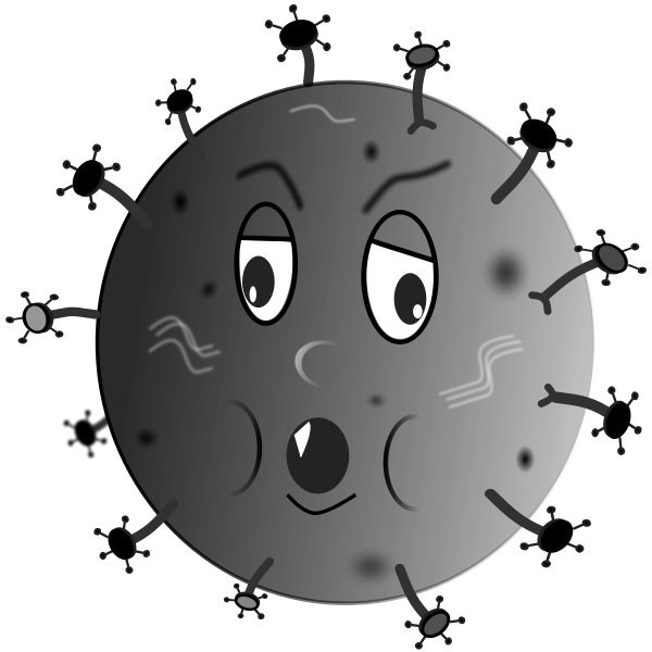 SVG Germ with human face