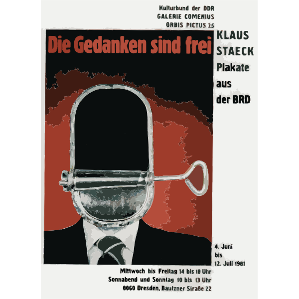 SVG German abstract poster