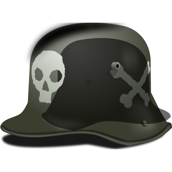 SVG German army helmet vector image