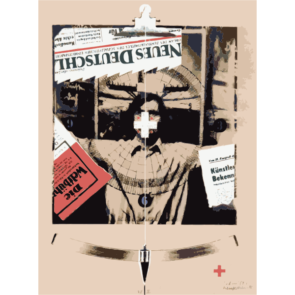 SVG German art exhibition poster