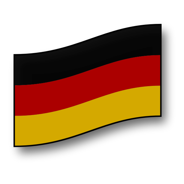 SVG German flag vector drawing