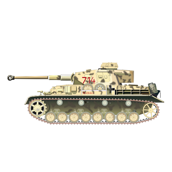 SVG German military tank vector
