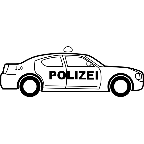 SVG German Police Car