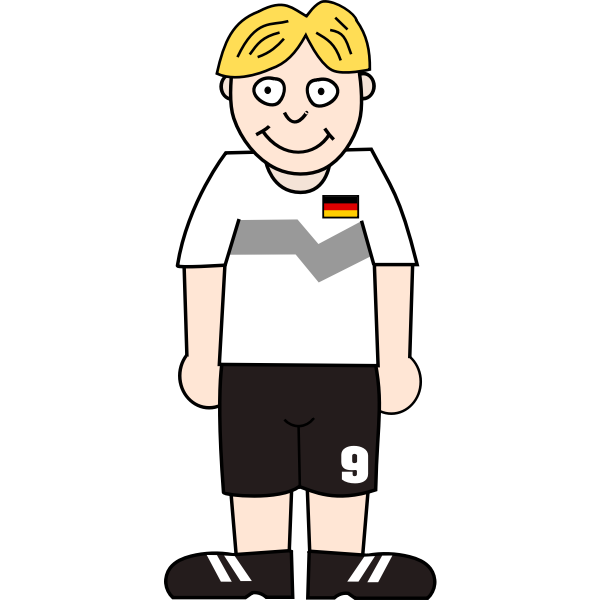SVG German soccer player