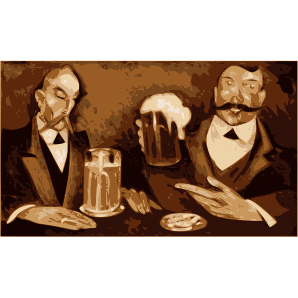 SVG germans drinking beer