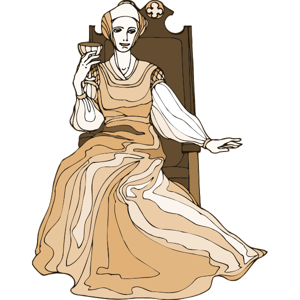 SVG Gertrude drinking