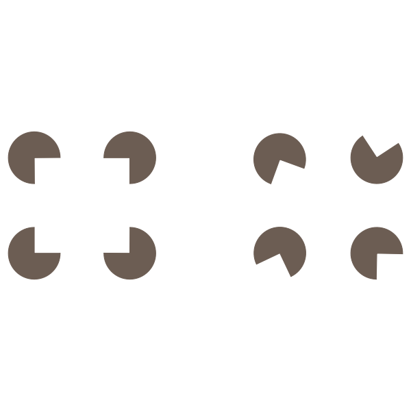 SVG Gestalt perception - pacman