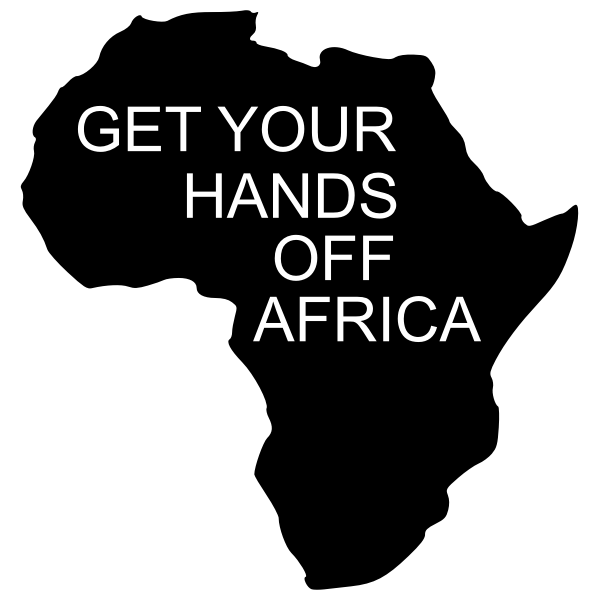 SVG Get your hands off Africa vector graphics