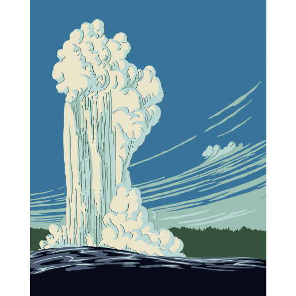 SVG Geyser vector image
