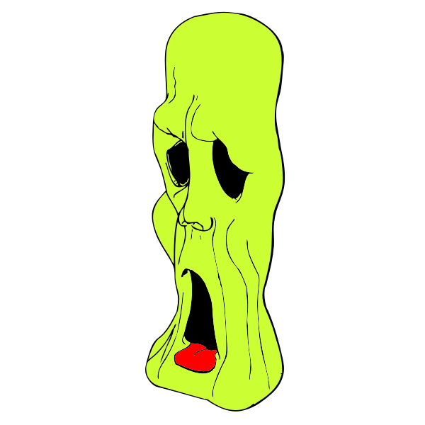 SVG Ghoul head vector illustration