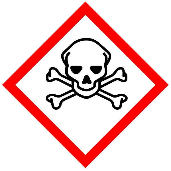 SVG GHS pictogram for toxic substances