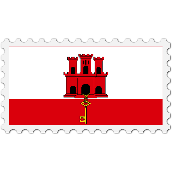 SVG Gibraltar flag stamp svg