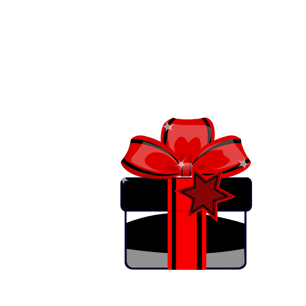 SVG Gift box with a ribbon