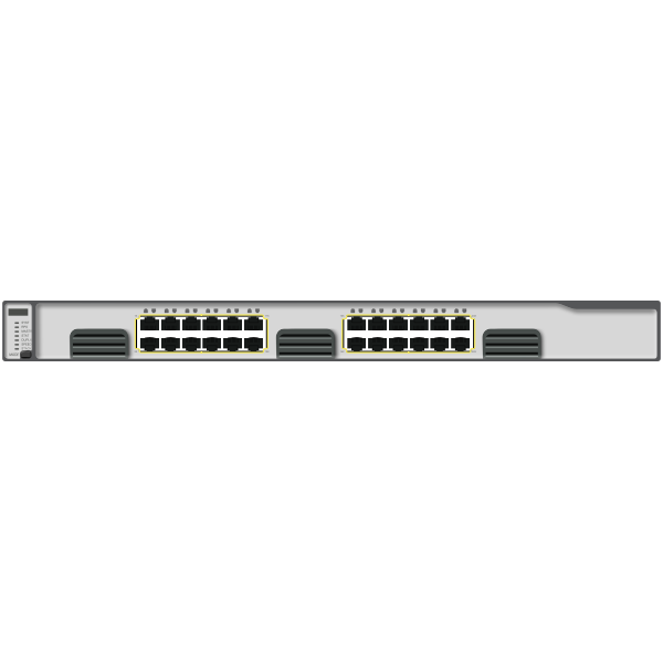 SVG Gigabit Layer 3 Switch Vector Graphics