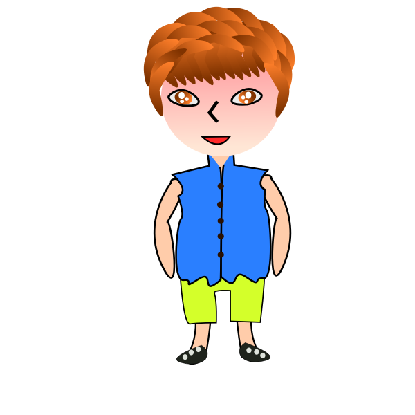 SVG Ginger-haired lady