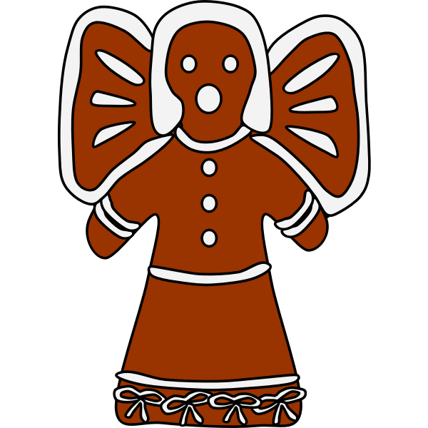 SVG Gingerbread angel