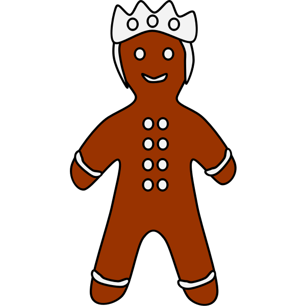 SVG Gingerbread king