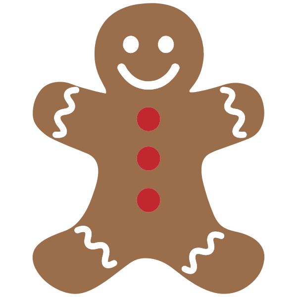 SVG Gingerbread man