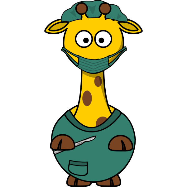 SVG Giraffe doctor
