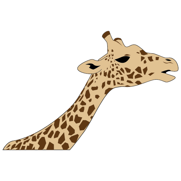 SVG Giraffe Head