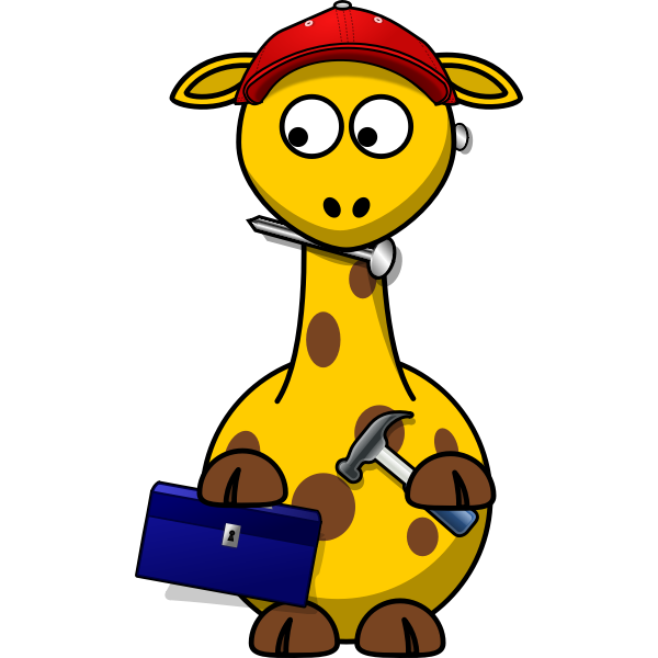 SVG Giraffe with tollbox