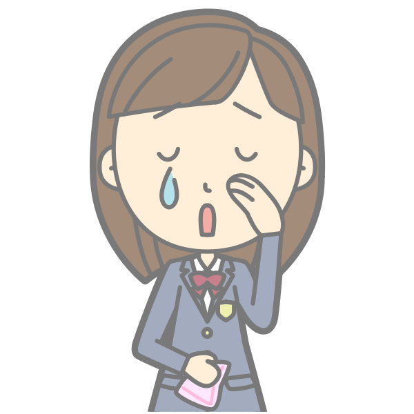 SVG Girl all teared up