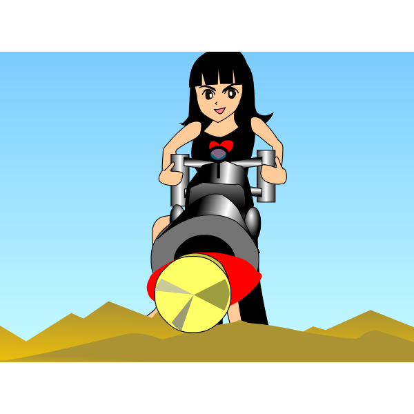 SVG Girl and drill