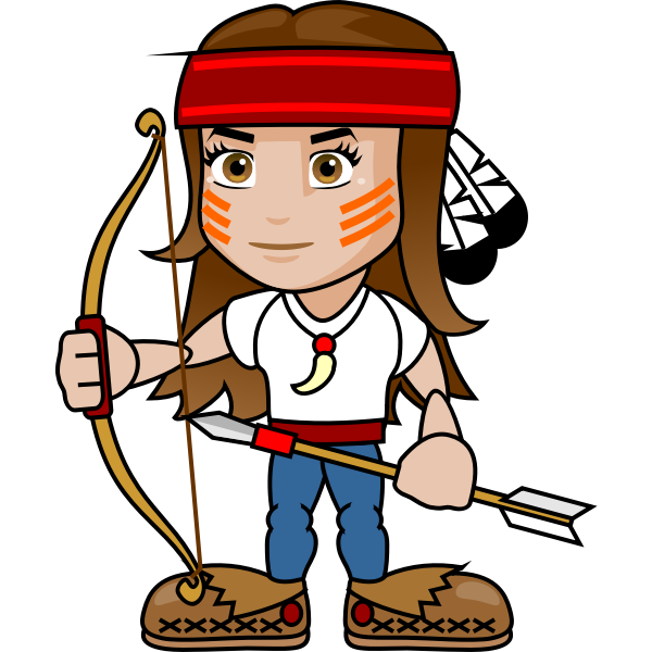 SVG Girl archer image