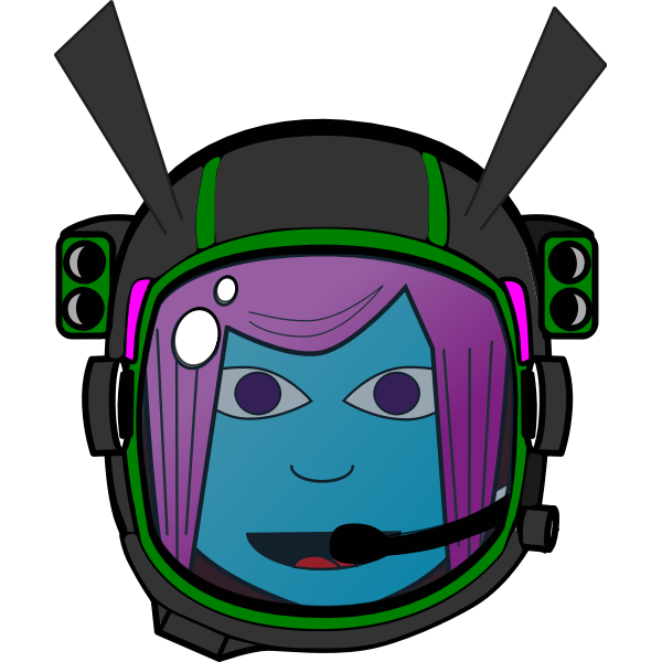 SVG Girl Astronaut