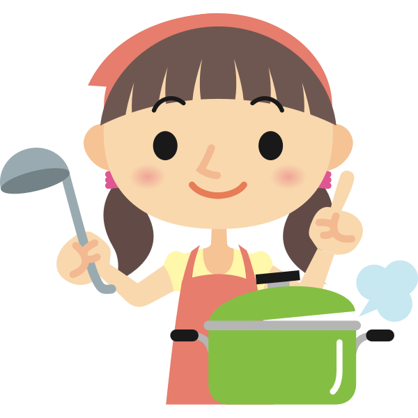 SVG Girl cooking