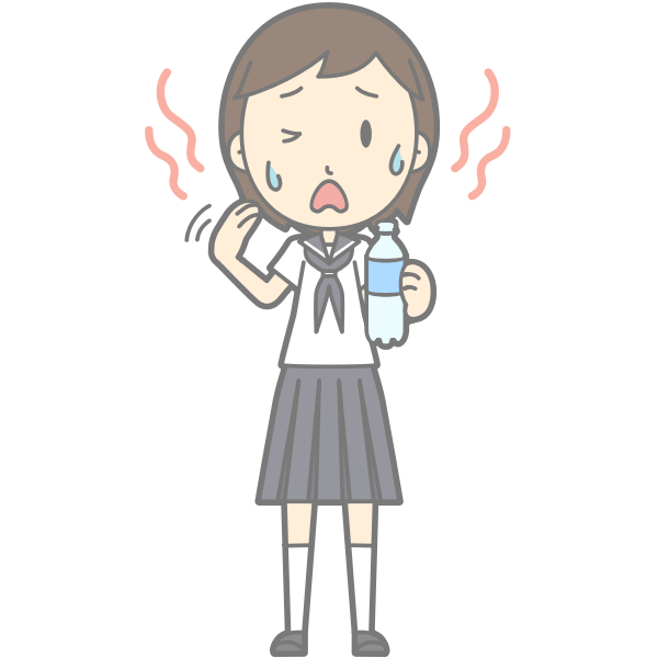 SVG Girl feeling hot