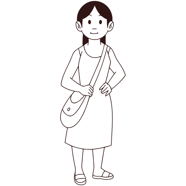 SVG Girl from coloring book