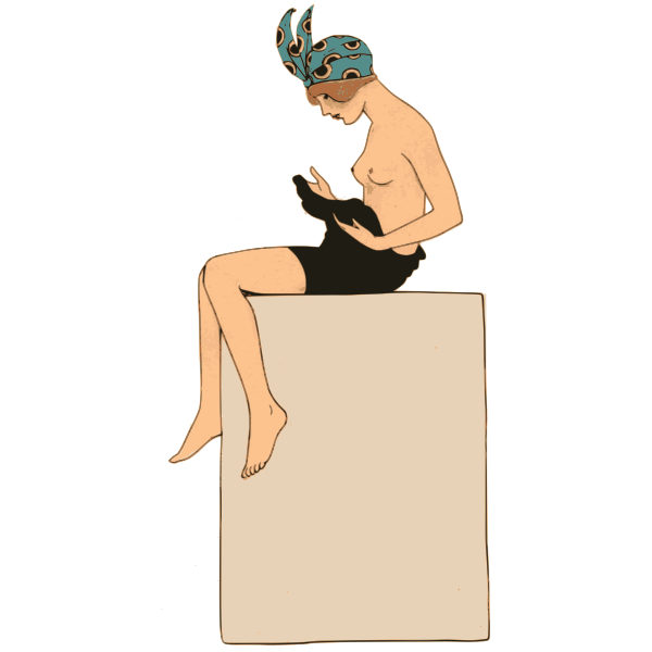 SVG Girl getting dressed