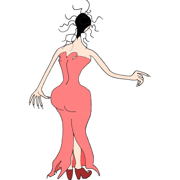 SVG Girl in dress