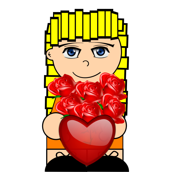 SVG Girl in love