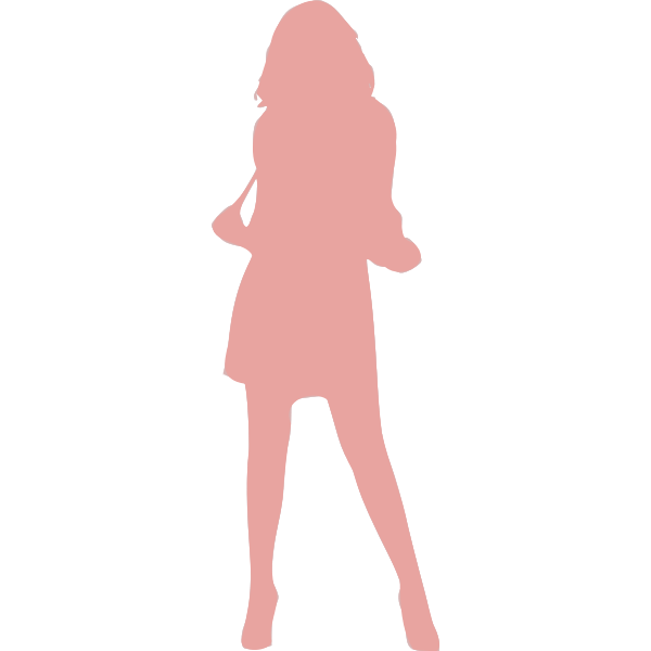 SVG Girl in mini skirt