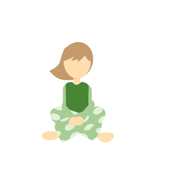 SVG Girl in pajamas