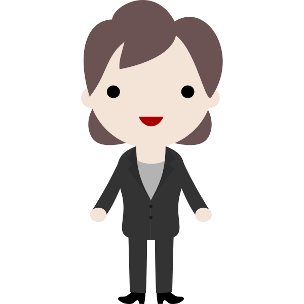 SVG Girl in suit
