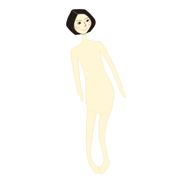 SVG Girl in the dress