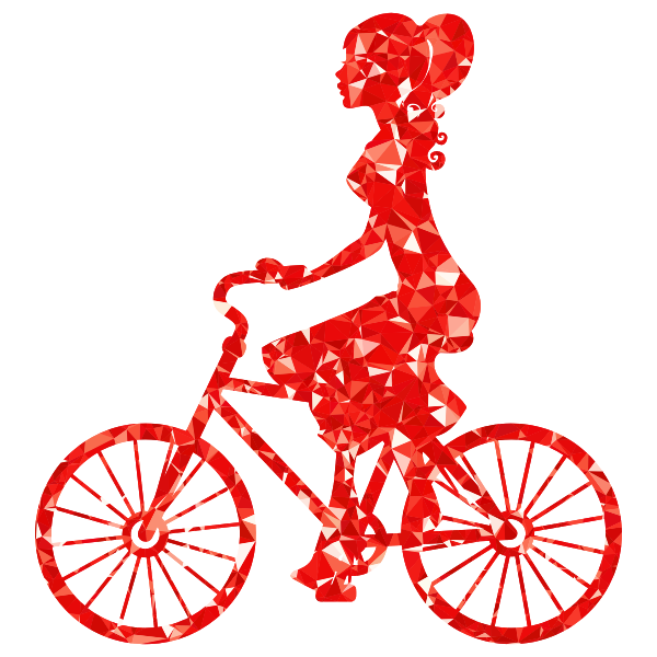 SVG Girl on bike