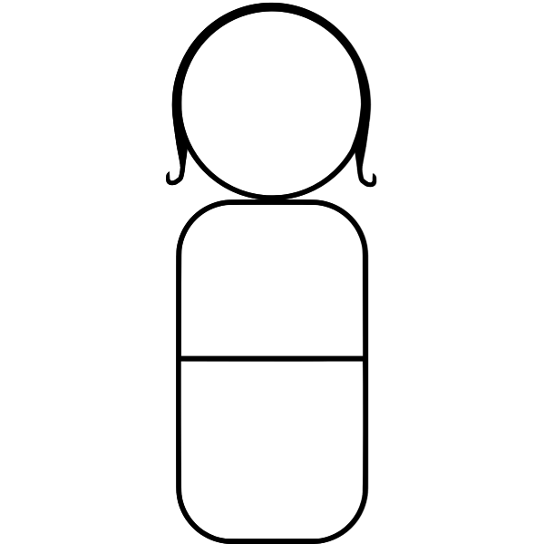 SVG Girl outline