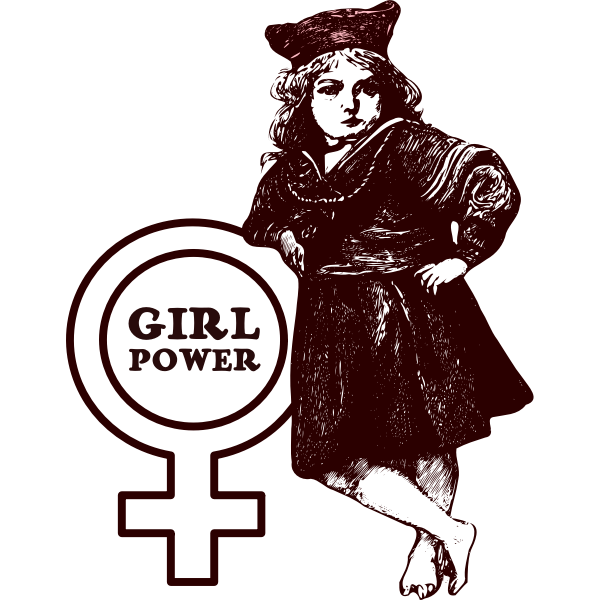 SVG Girl power symbol