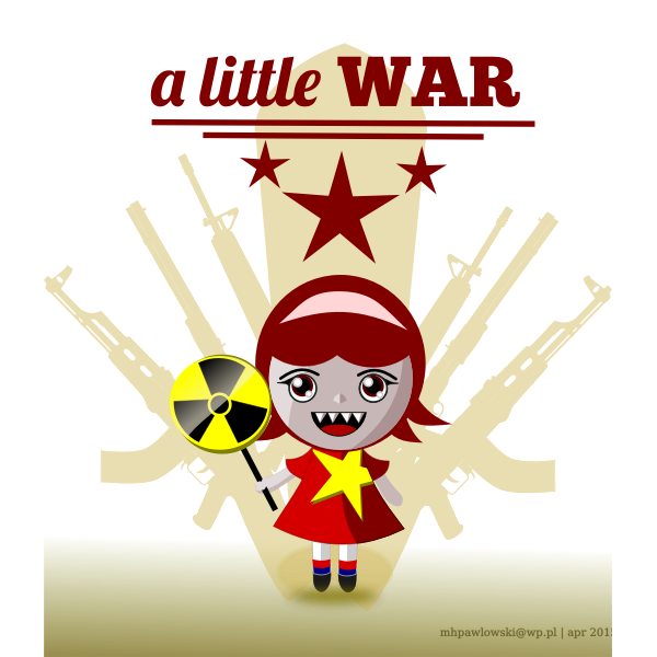 SVG Girl ready for war