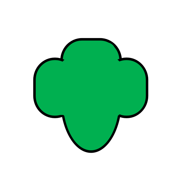 SVG girl scout trifoil