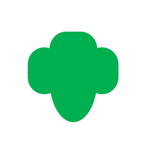 SVG Girl Scout trifoil in green